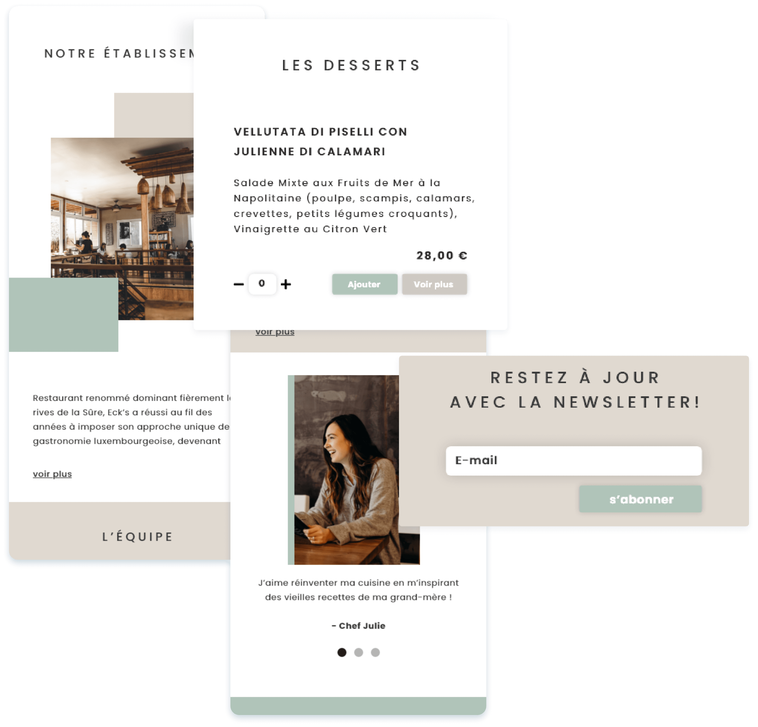 Digital showcase examples